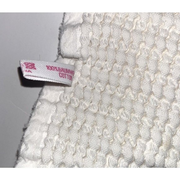 Vintage Austrian Cotton Hand Towel White Waffle Weave Kitchen Bath  High Quality - Picture 4 of 5